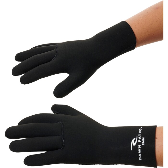 2024 Rip Curl Kids Dawn Patrol 2mm Gloves 000BSA - Black